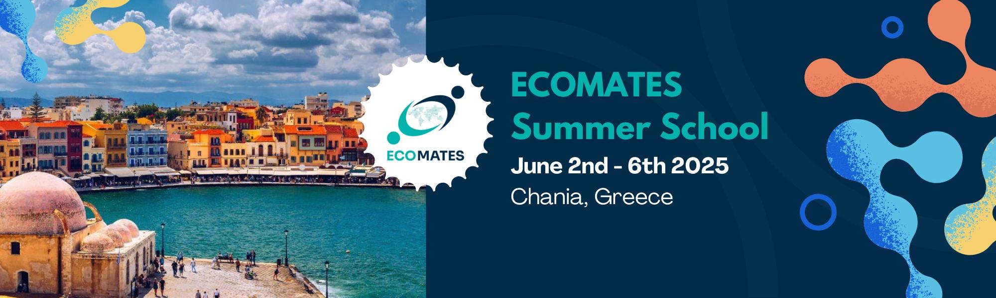 2025 Summer School - ECOMATES banner