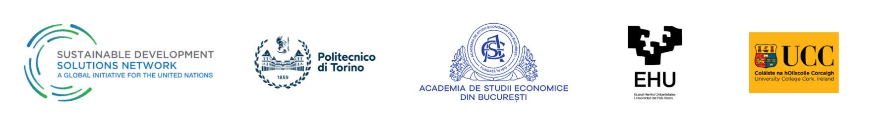 loghi sdsn e università partecipanti a progetto unico